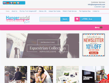 Tablet Screenshot of hangerworld.com